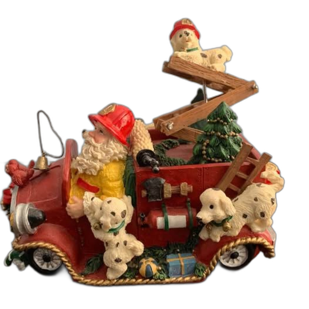 Christmas Firetruck music box which does not work correctly